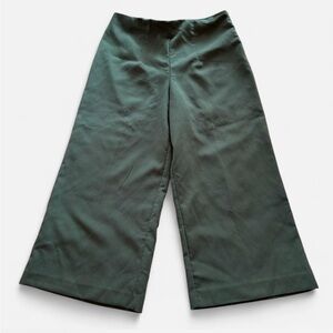 Joie Women’s Green Wide Leg Cropped Trousers (12)